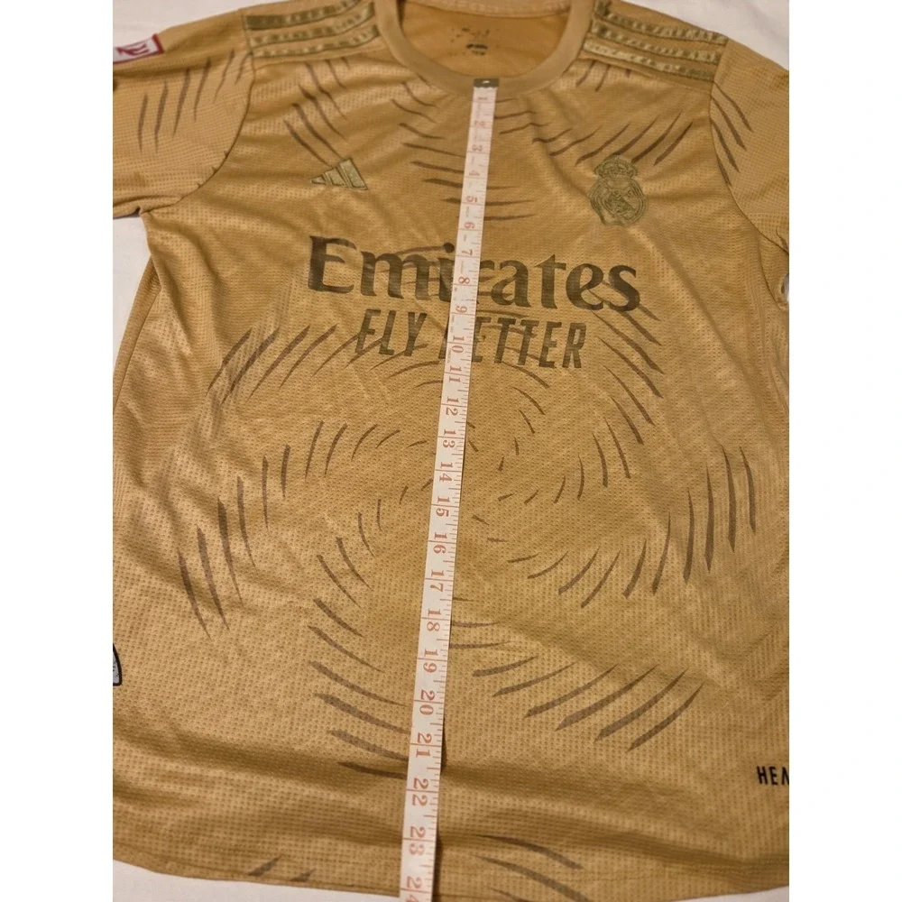 Real Madrid 2024 2025 Third Jersey Gold Adidas Heat.RDY Emirates LaLiga Adult M